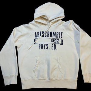 Abercrombie & Fitch Hoodie - White - size Medium